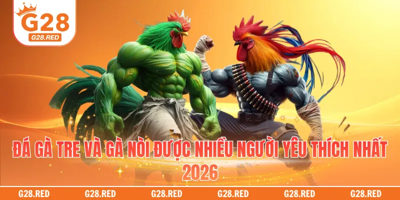 Đá gà tre và gà nòi được nhiều người yêu thích nhất 2026