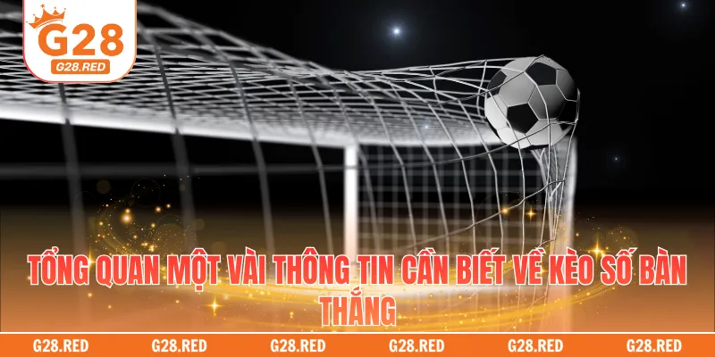 Tổng quan một vài thông tin cần biết về kèo số bàn thắng